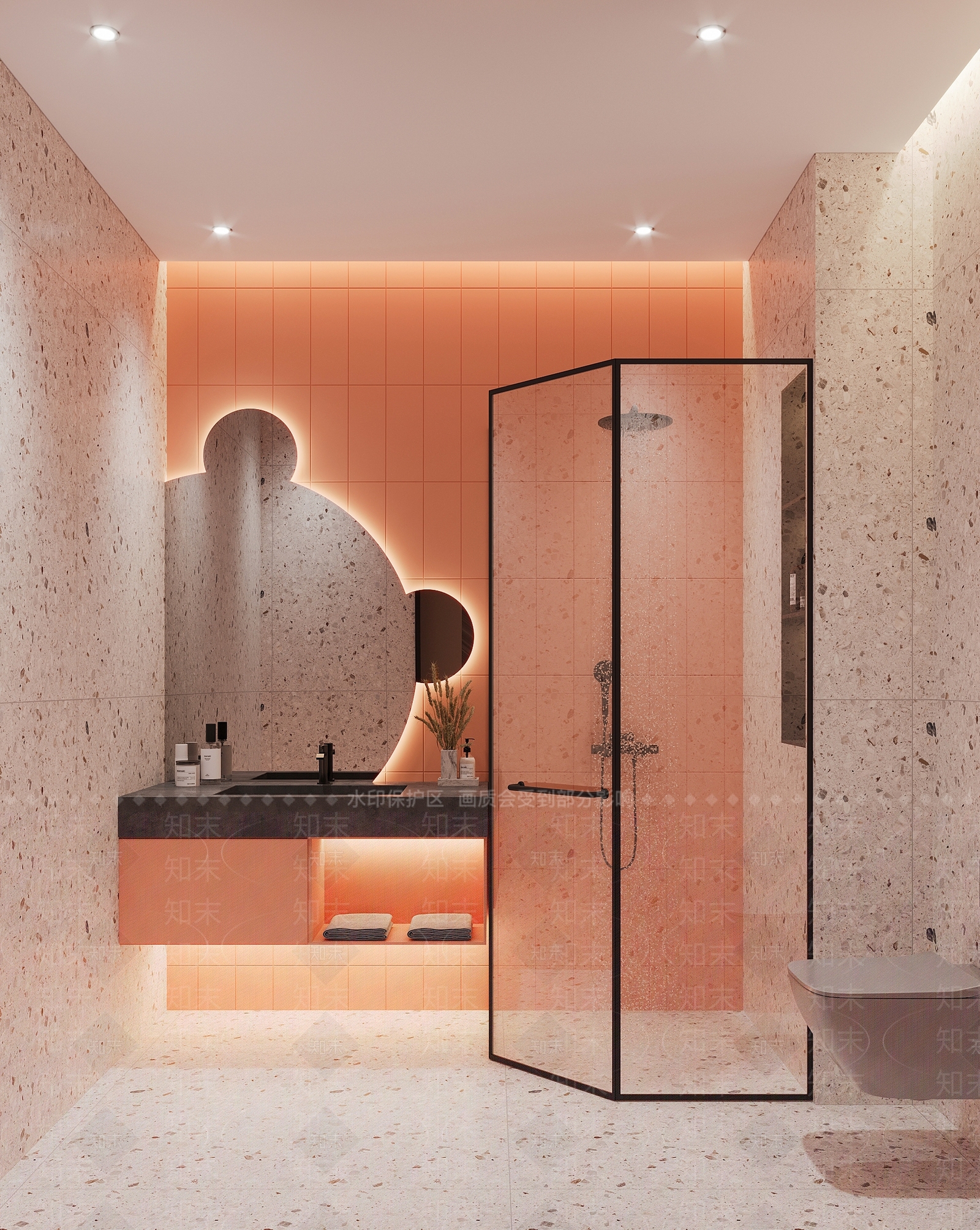 现代女儿房卫生间3D模型下载【ID:1118251846】