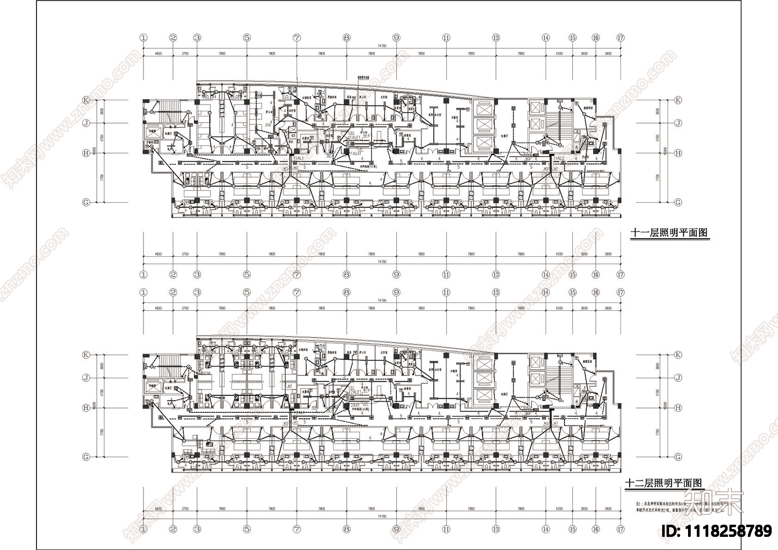 全套带地下室12层民用医院电气施工图施工图下载【ID:1118258789】