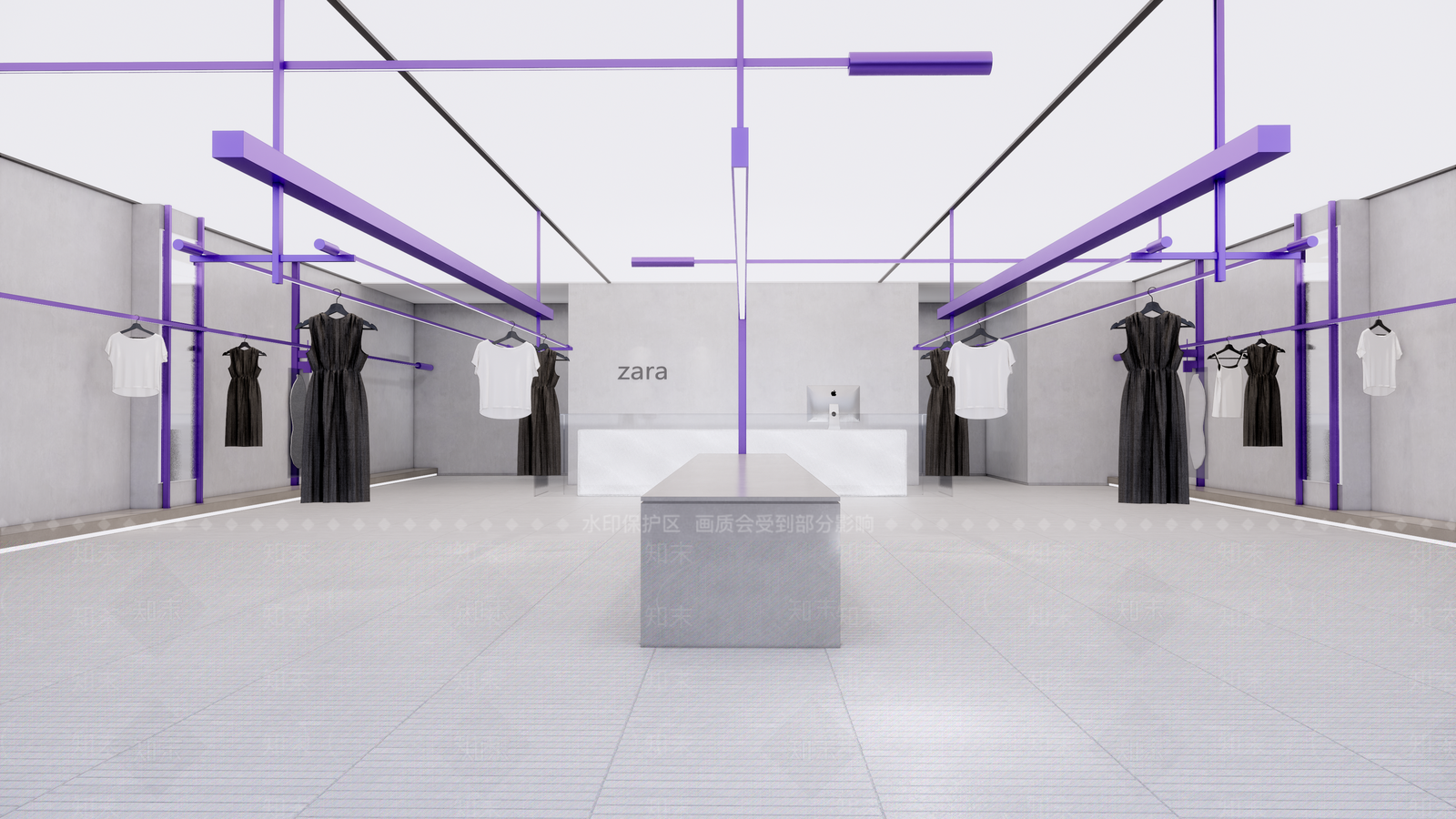 现代风格服装店SU模型下载【ID:1118262552】