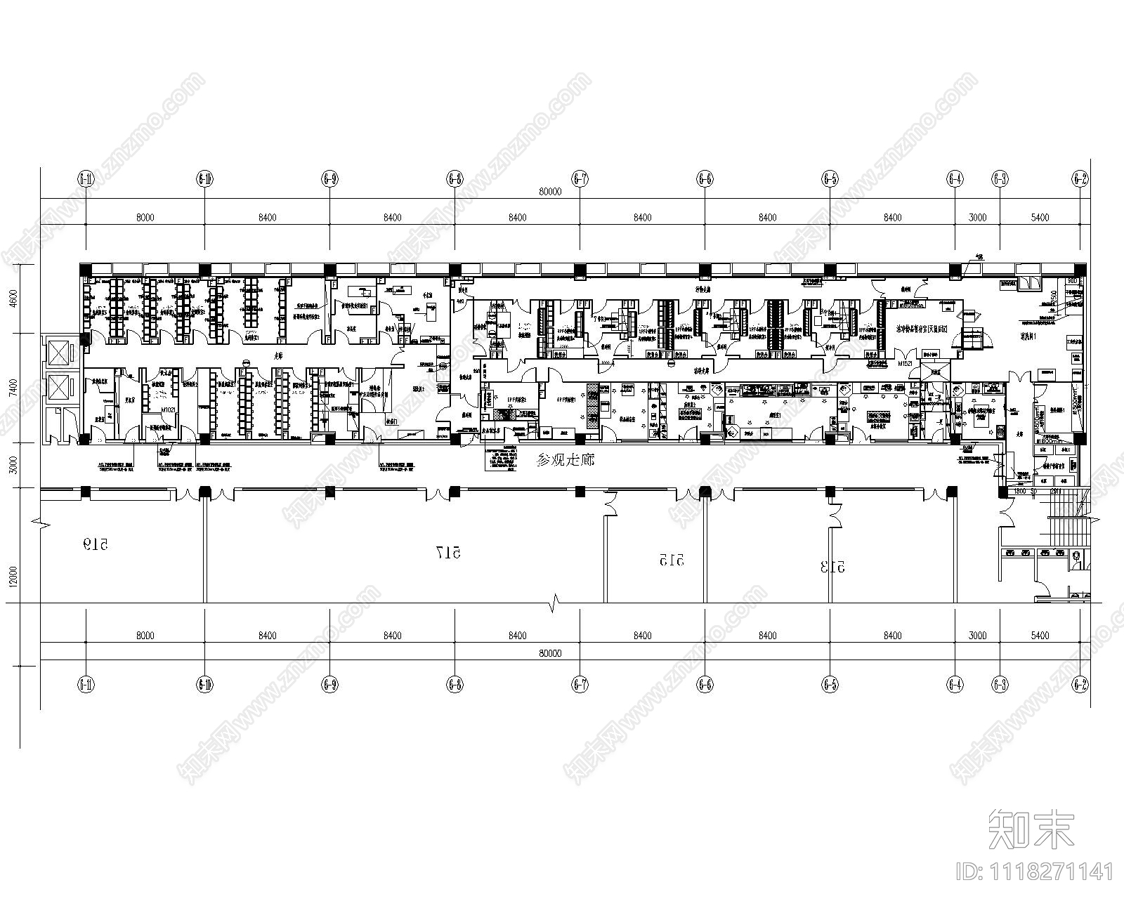 动物实验室建筑平面图cad施工图下载【ID:1118271141】