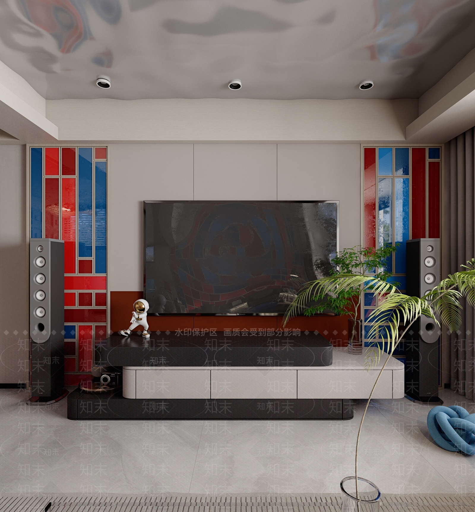现代休闲娱乐室3D模型下载【ID:1118275355】