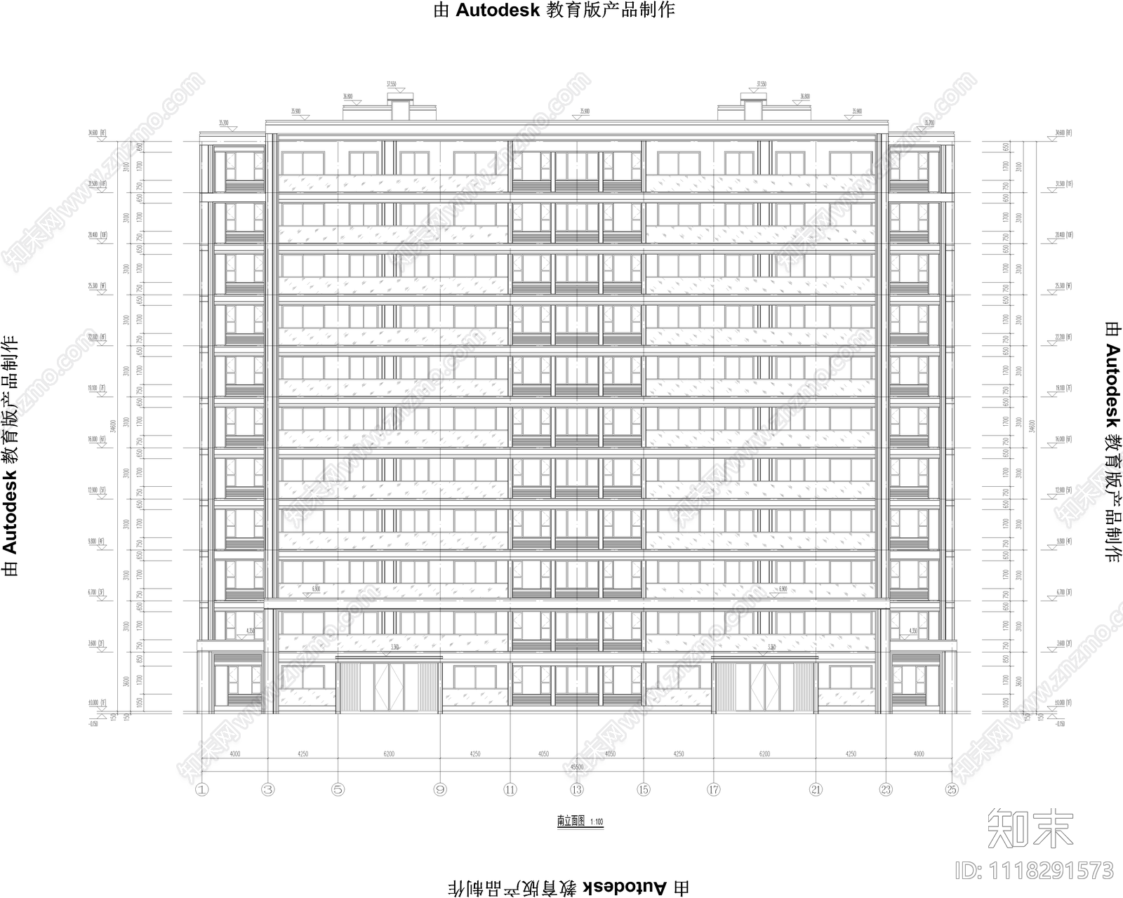 桂语南通住宅区建筑设计施工图施工图下载【ID:1118291573】