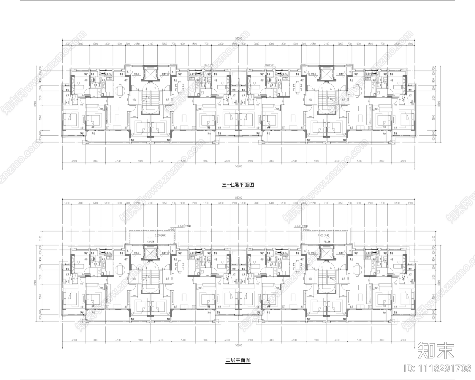 诚园浅色苏州尹山湖住宅区建筑cad施工图下载【ID:1118291708】