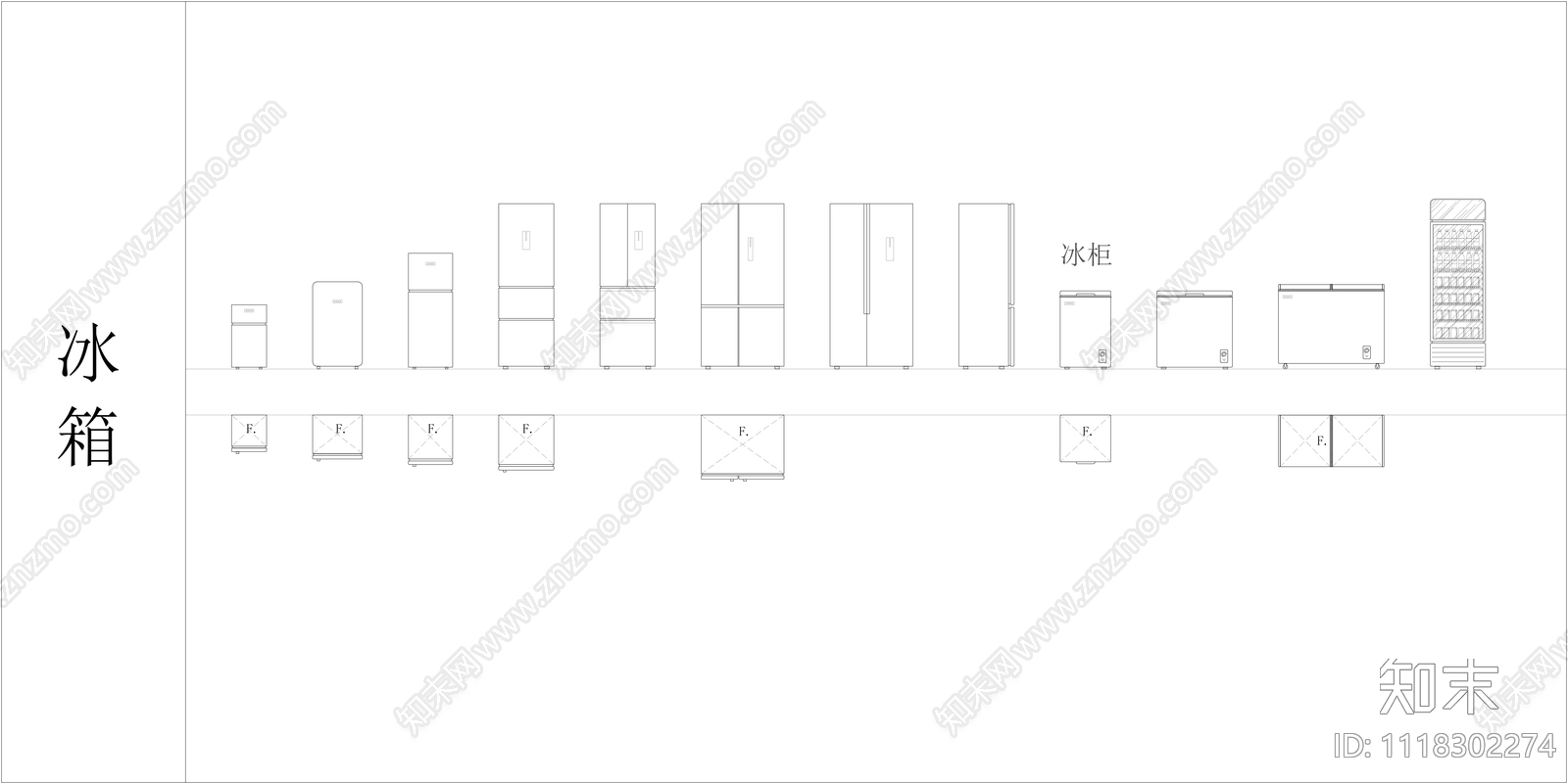 厨房设施平立面图库cad施工图下载【ID:1118302274】