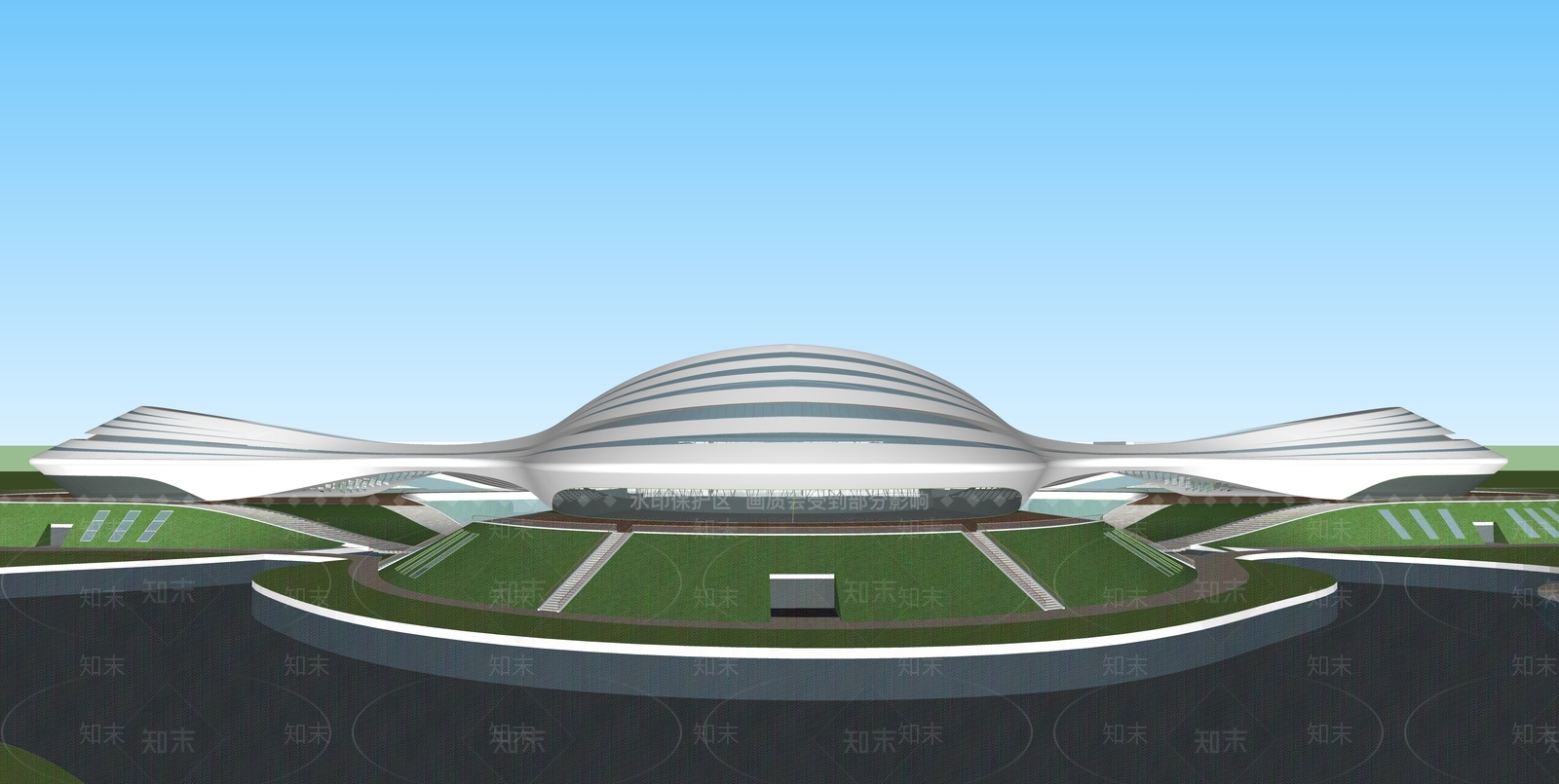 现代其他文化场馆SU模型下载【ID:1118304341】