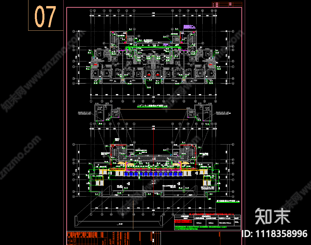 江苏小区二十二层住宅给排水施工图cad施工图下载【ID:1118358996】