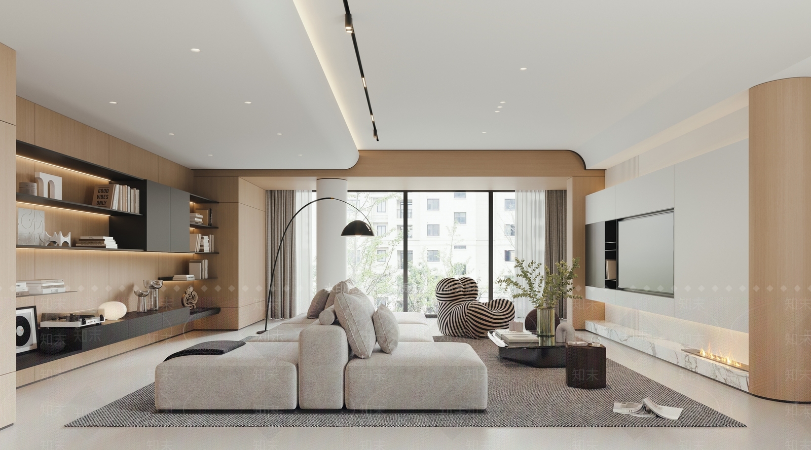 现代家居客厅SU模型下载【ID:1118360553】