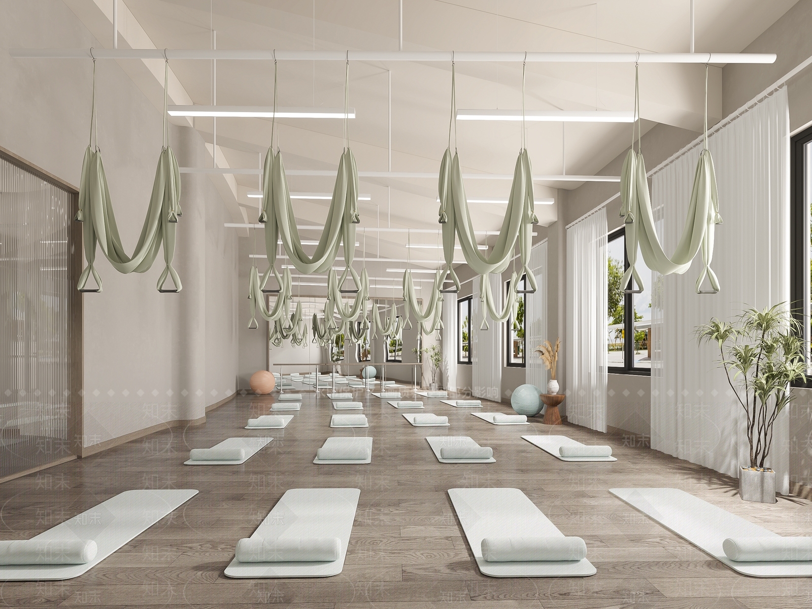 侘寂瑜伽馆3D模型下载【ID:1118374556】
