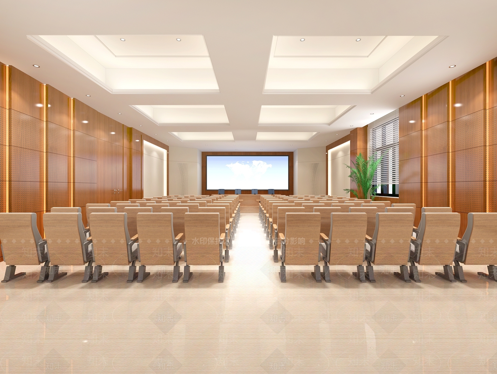 现代报告厅3D模型下载【ID:1118427573】