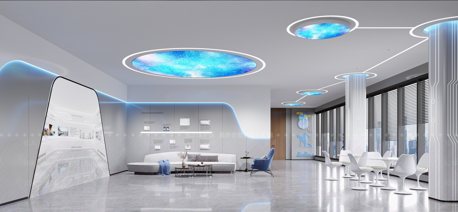 现代科技公司大厅3D模型下载【ID:1118426895】