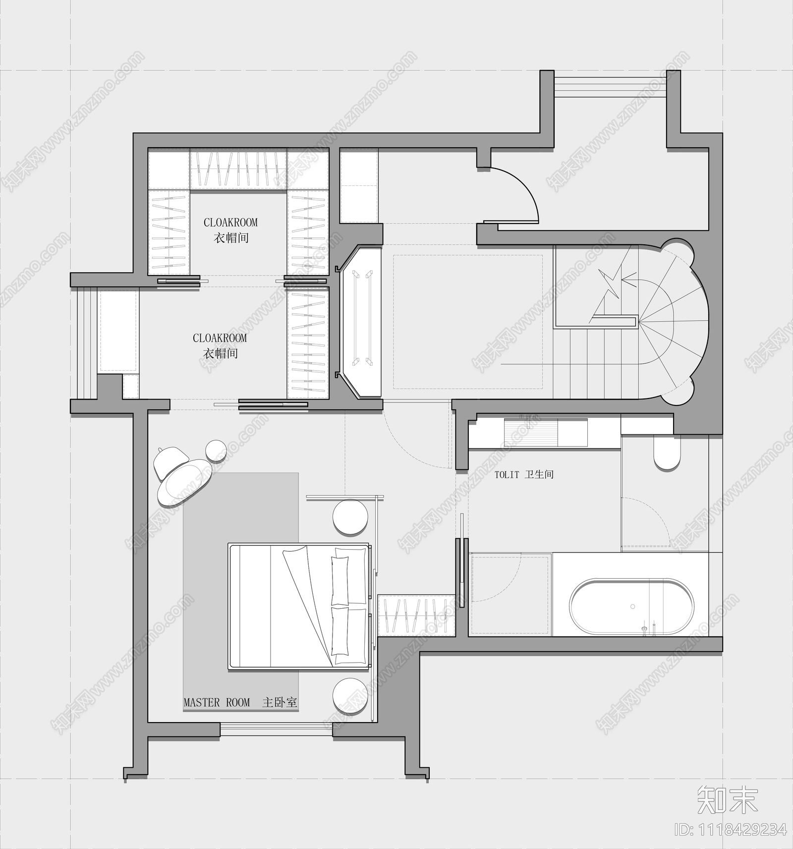 306㎡三层联排别墅平面方案施工图下载【ID:1118429234】