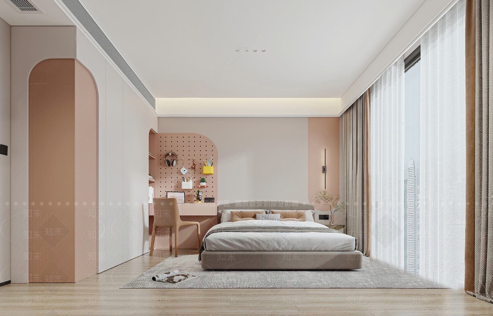 现代儿童房SU模型下载【ID:1118447501】