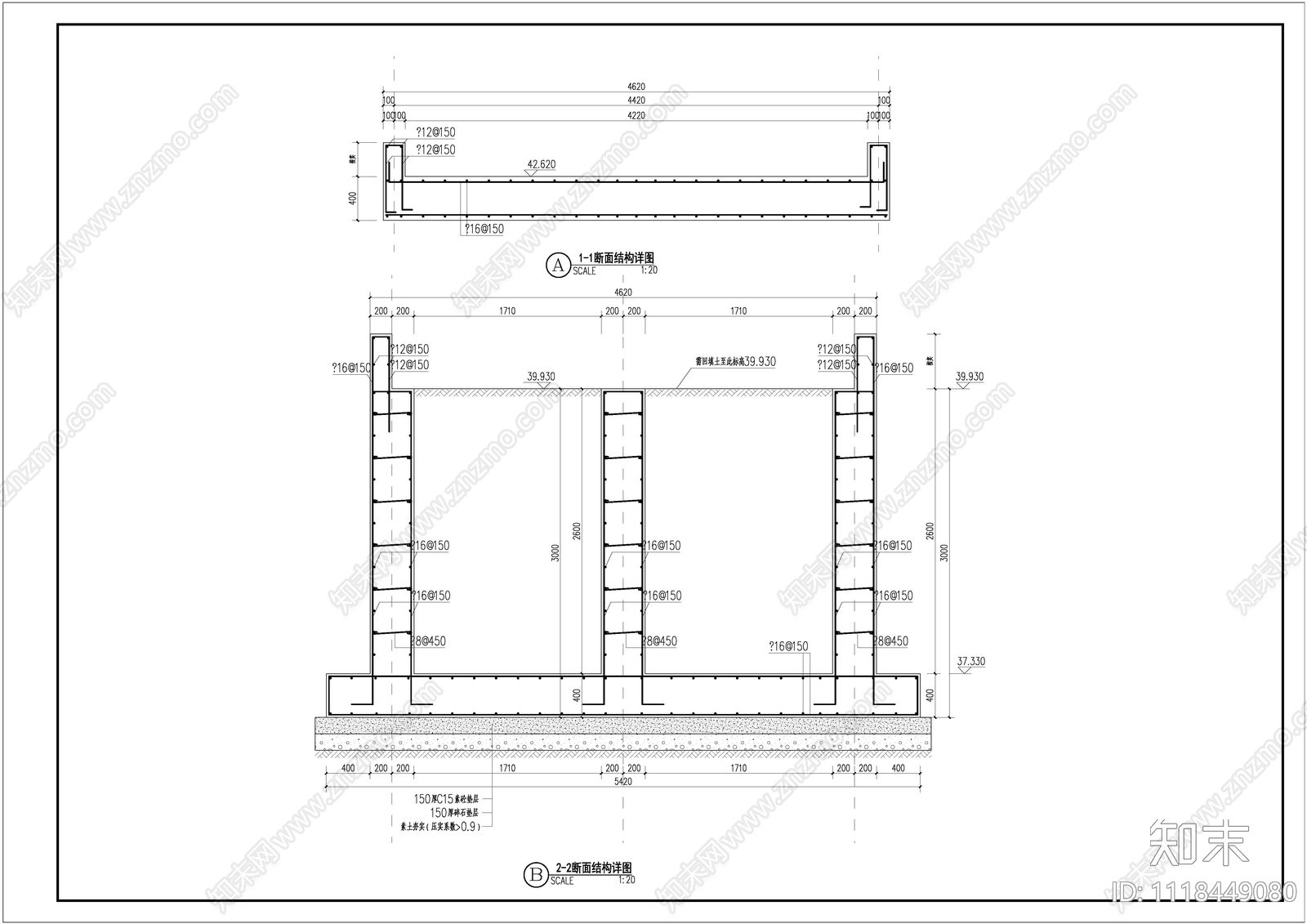 中式特色石拱桥结构设计施工图cad施工图下载【ID:1118449080】