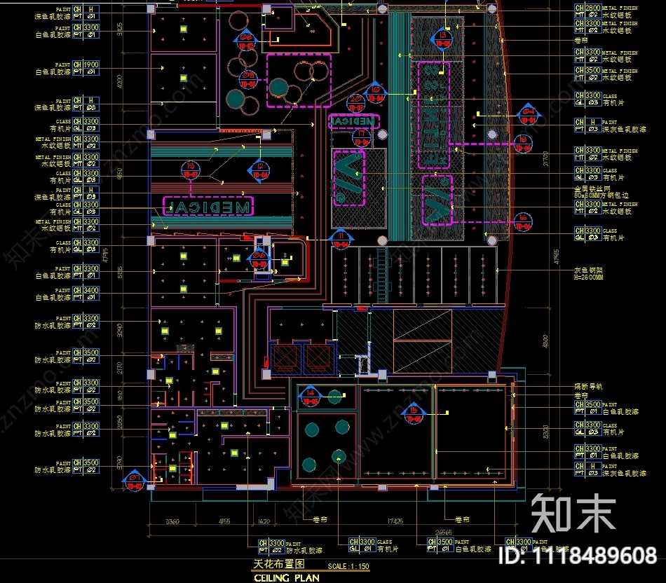 广州优托邦健身房设计施工图含效果图施工图下载【ID:1118489608】