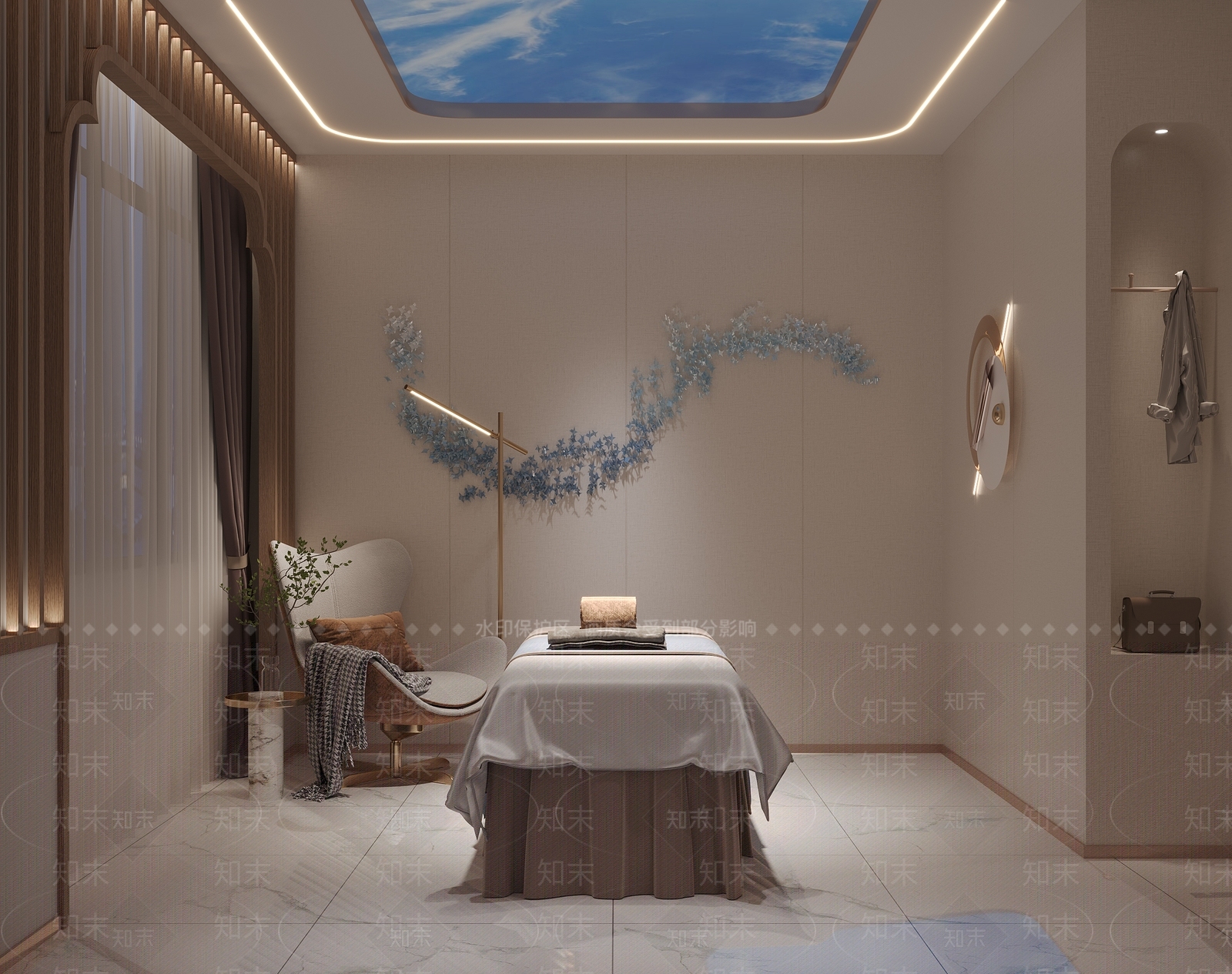 现代美容院包间3D模型下载【ID:1118525730】