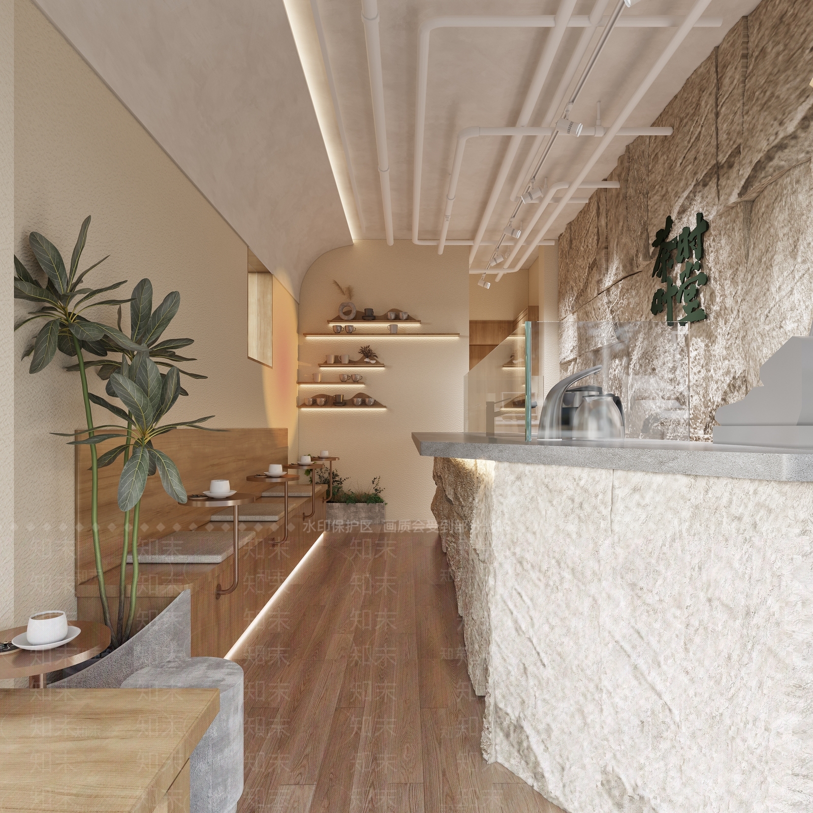 现代茶馆3D模型下载【ID:1118554846】
