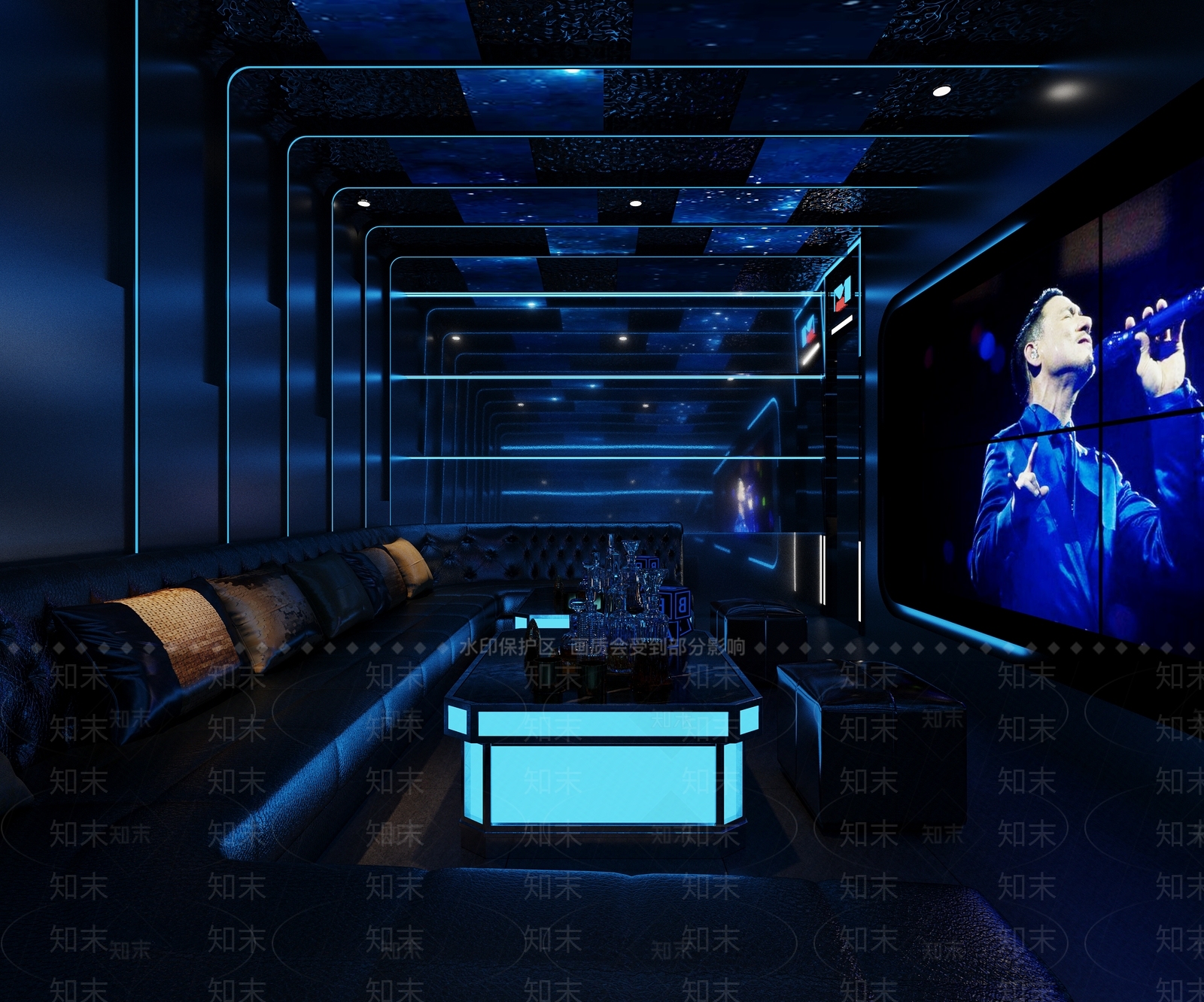 现代ktv包厢3D模型下载【ID:1118577343】