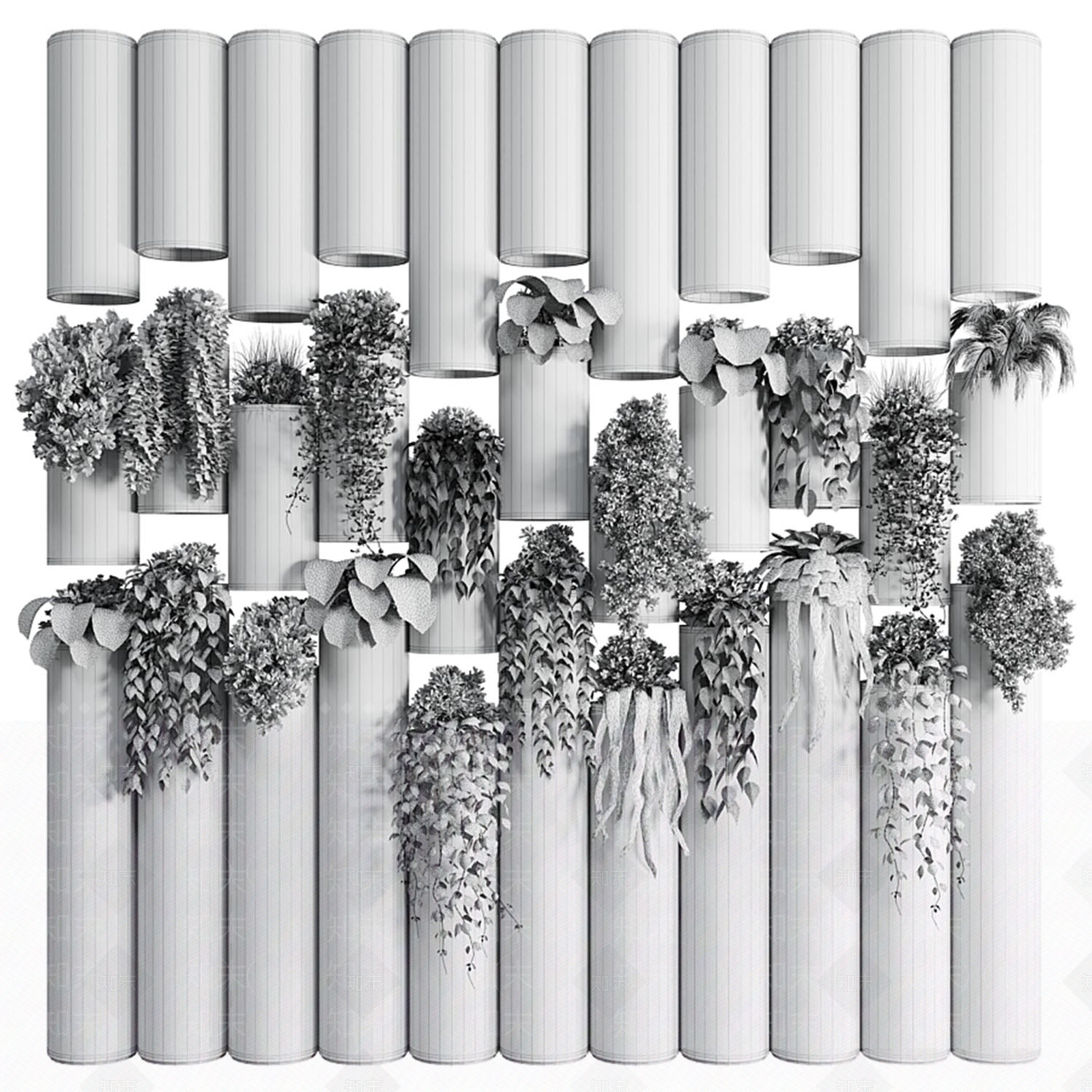 绿植墙3D模型下载【ID:1118582819】