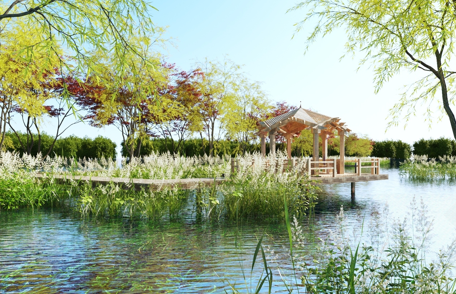 中式凉亭3D模型下载【ID:1118598767】