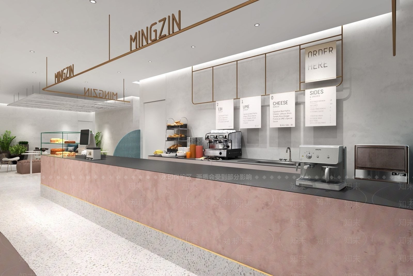 现代商场奶茶店3D模型下载【ID:1118646265】