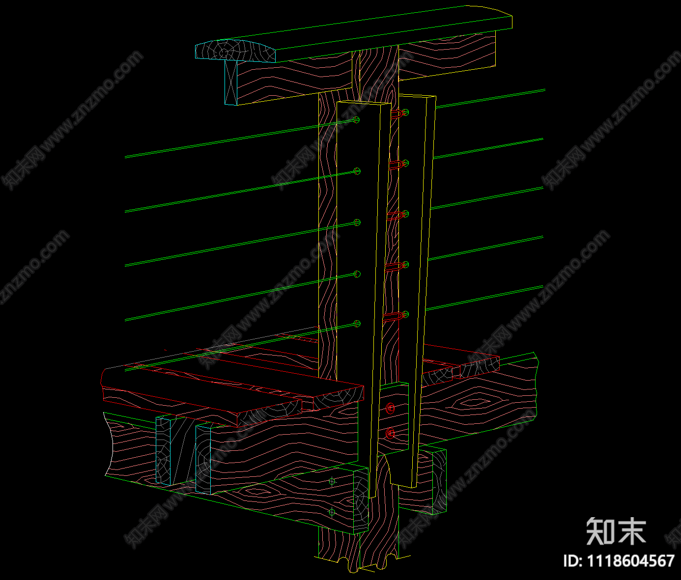 围栏围墙节点详图施工图cad施工图下载【ID:1118604567】