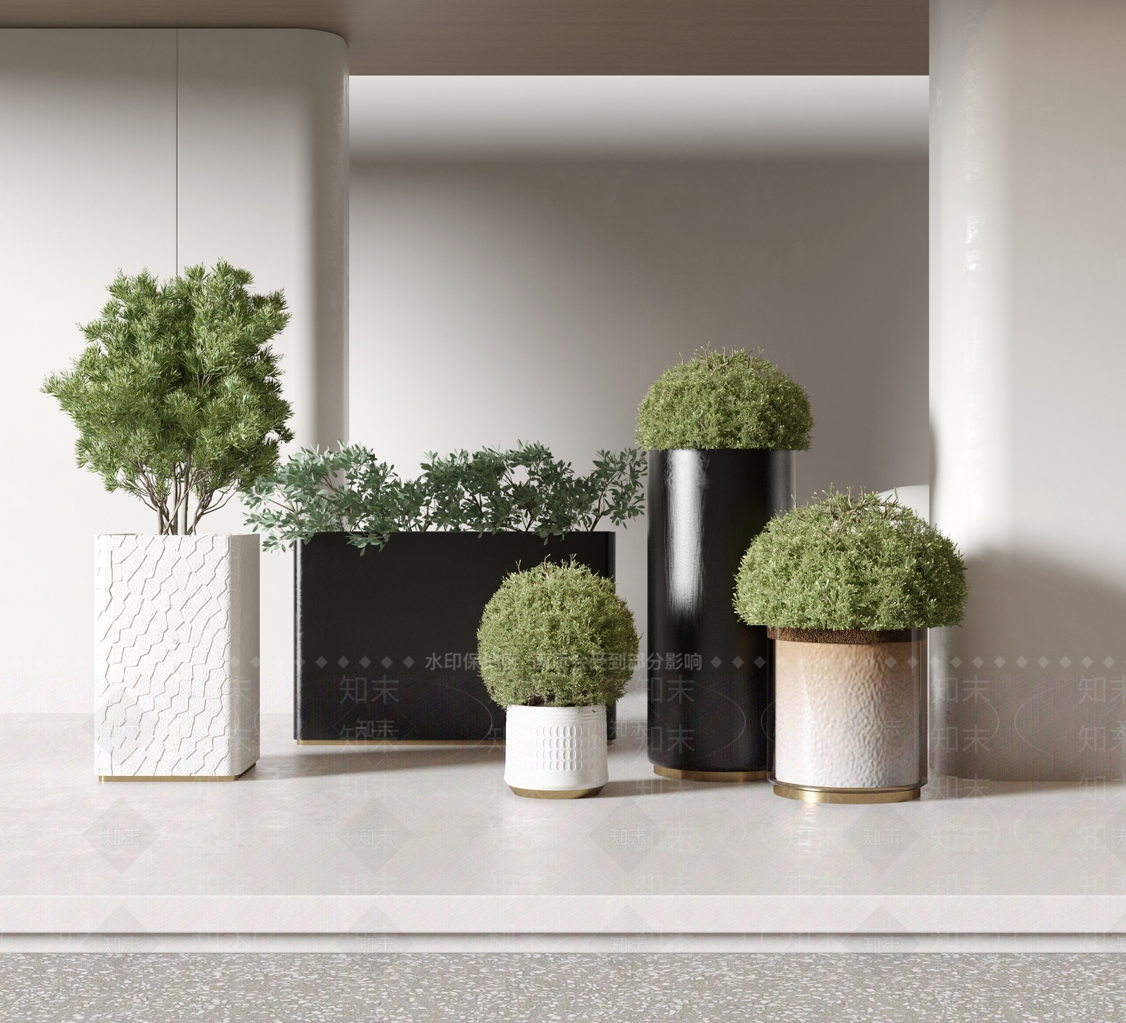 绿植花箱3D模型下载【ID:1118607090】