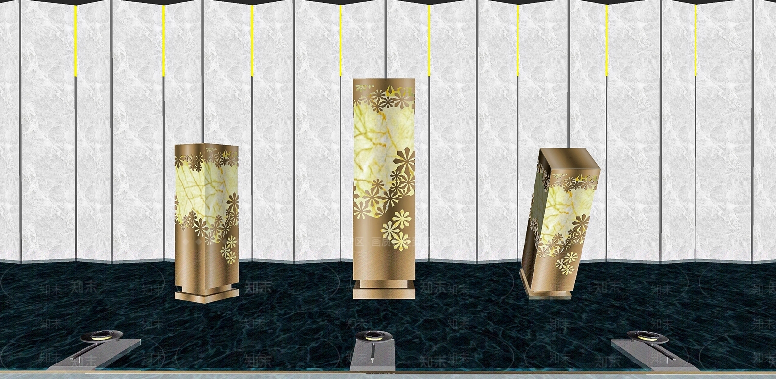 新中式景观灯SU模型下载【ID:1118620749】