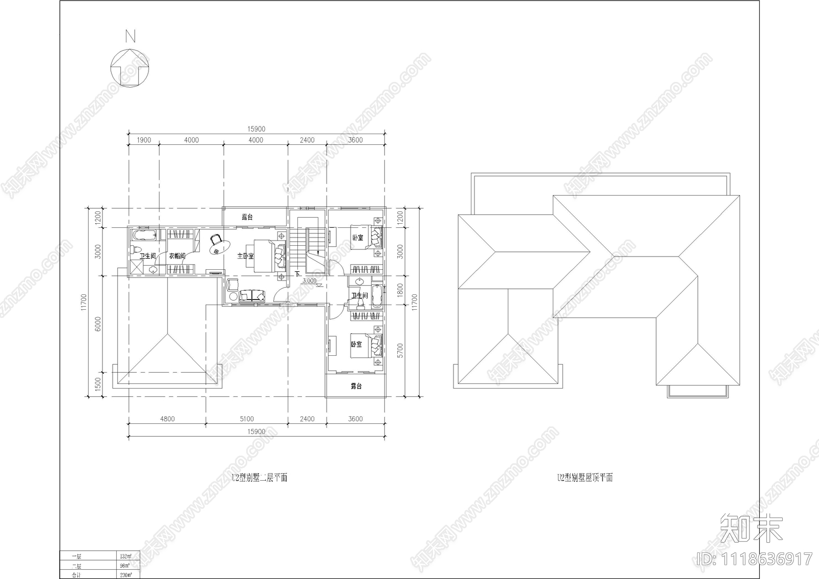 现代别墅外观自建房别墅施工图效果图施工图下载【ID:1118636917】