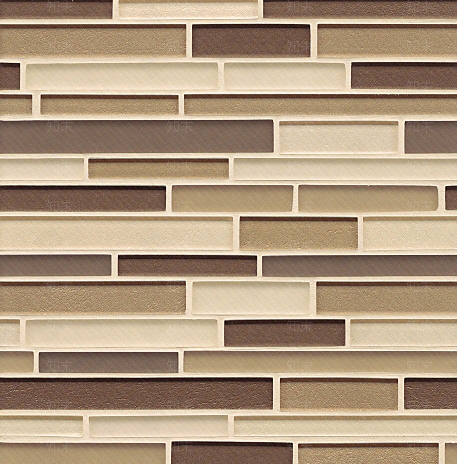 咖色工字拼条形砖条纹砖贴图下载【ID:1118639709】