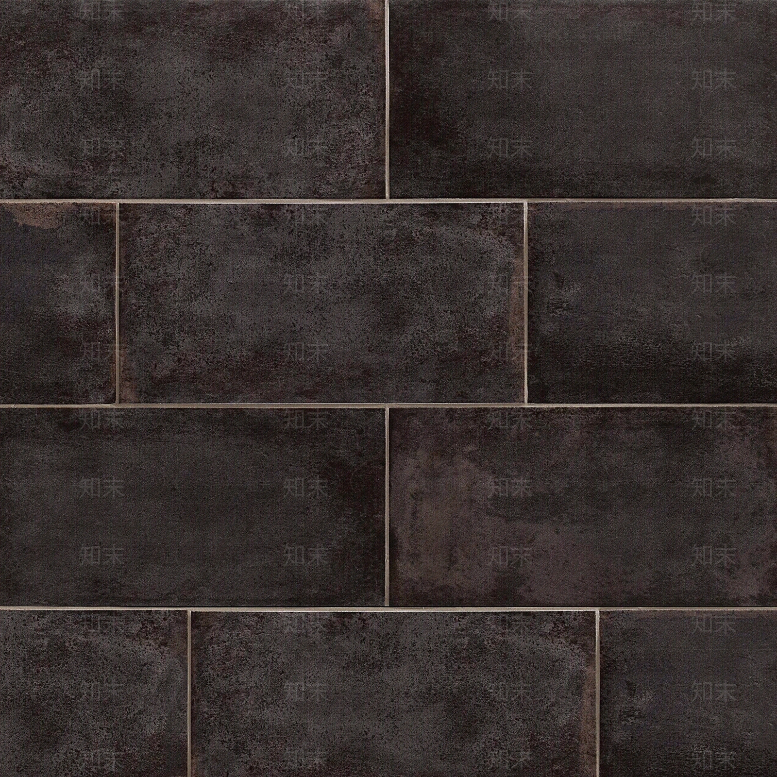 黑色工字拼仿古石纹砖贴图下载【ID:1118641017】
