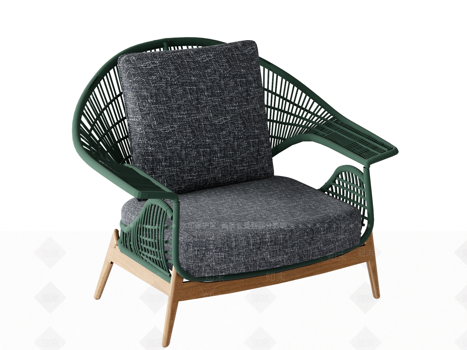 Poltrona现代户外椅SU模型下载【ID:1118645907】
