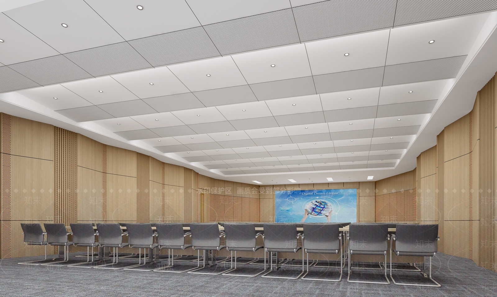现代报告厅3D模型下载【ID:1118663929】