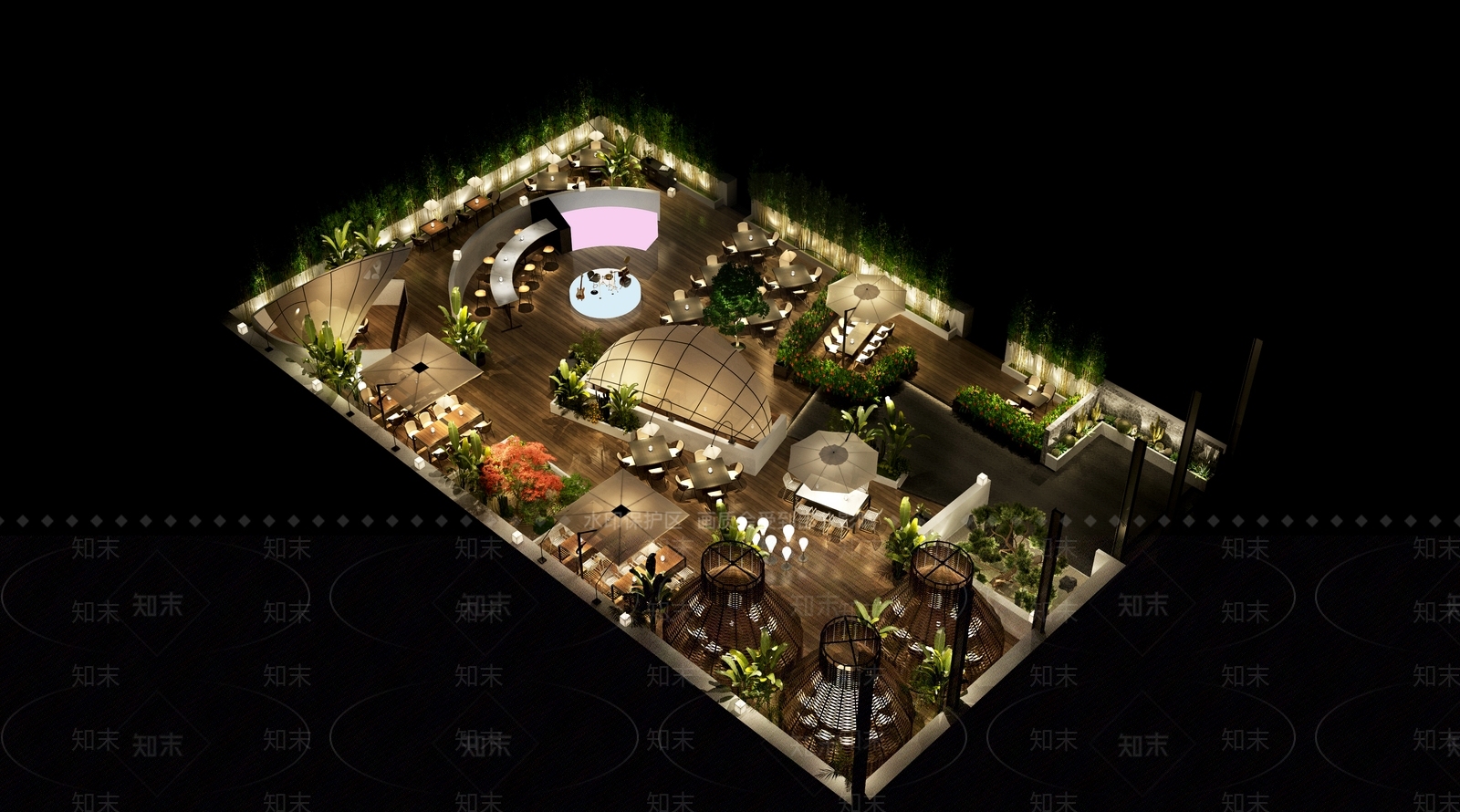现代酒馆3D模型下载【ID:1118669657】