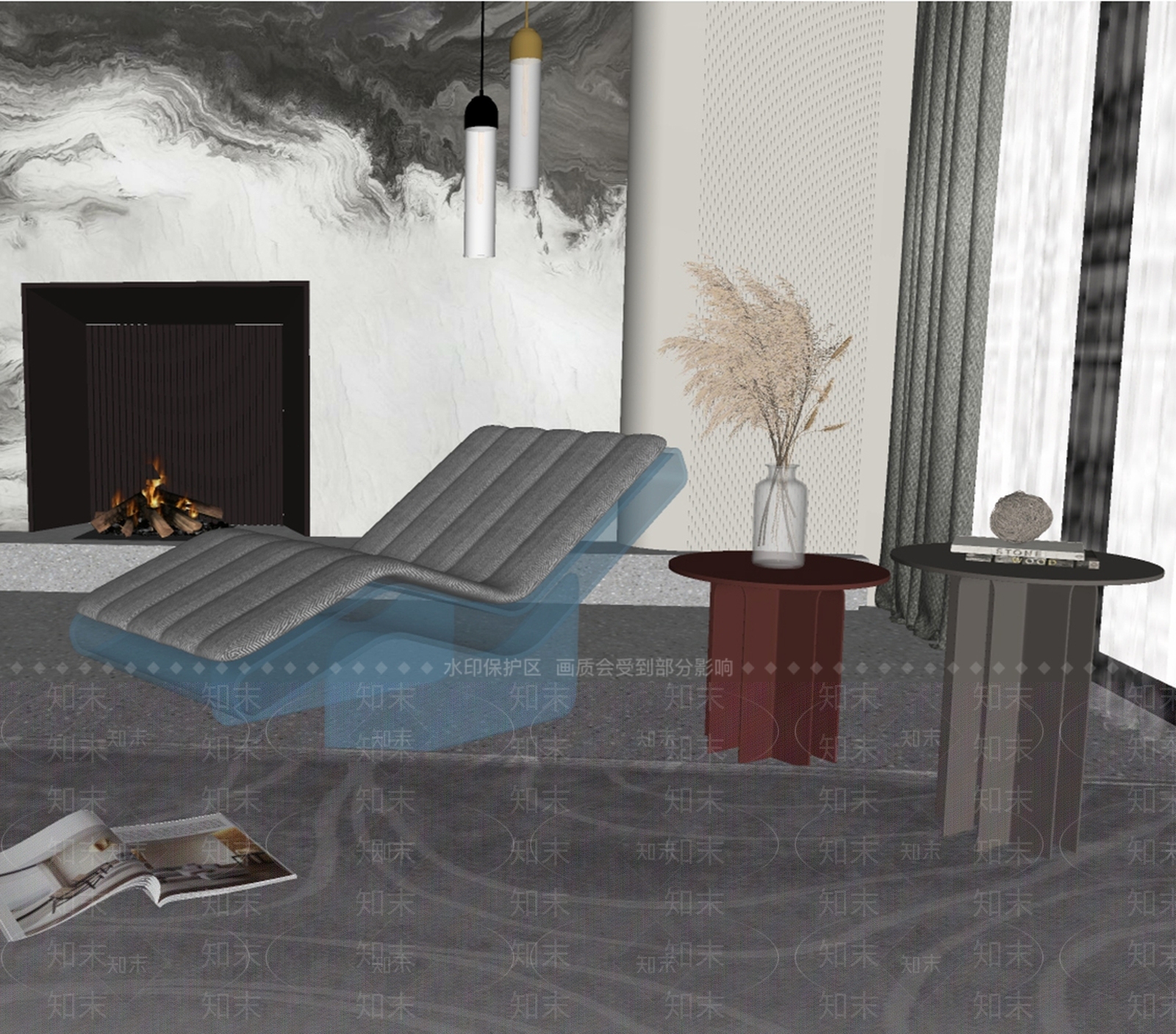 现代躺椅SU模型下载【ID:1118668525】