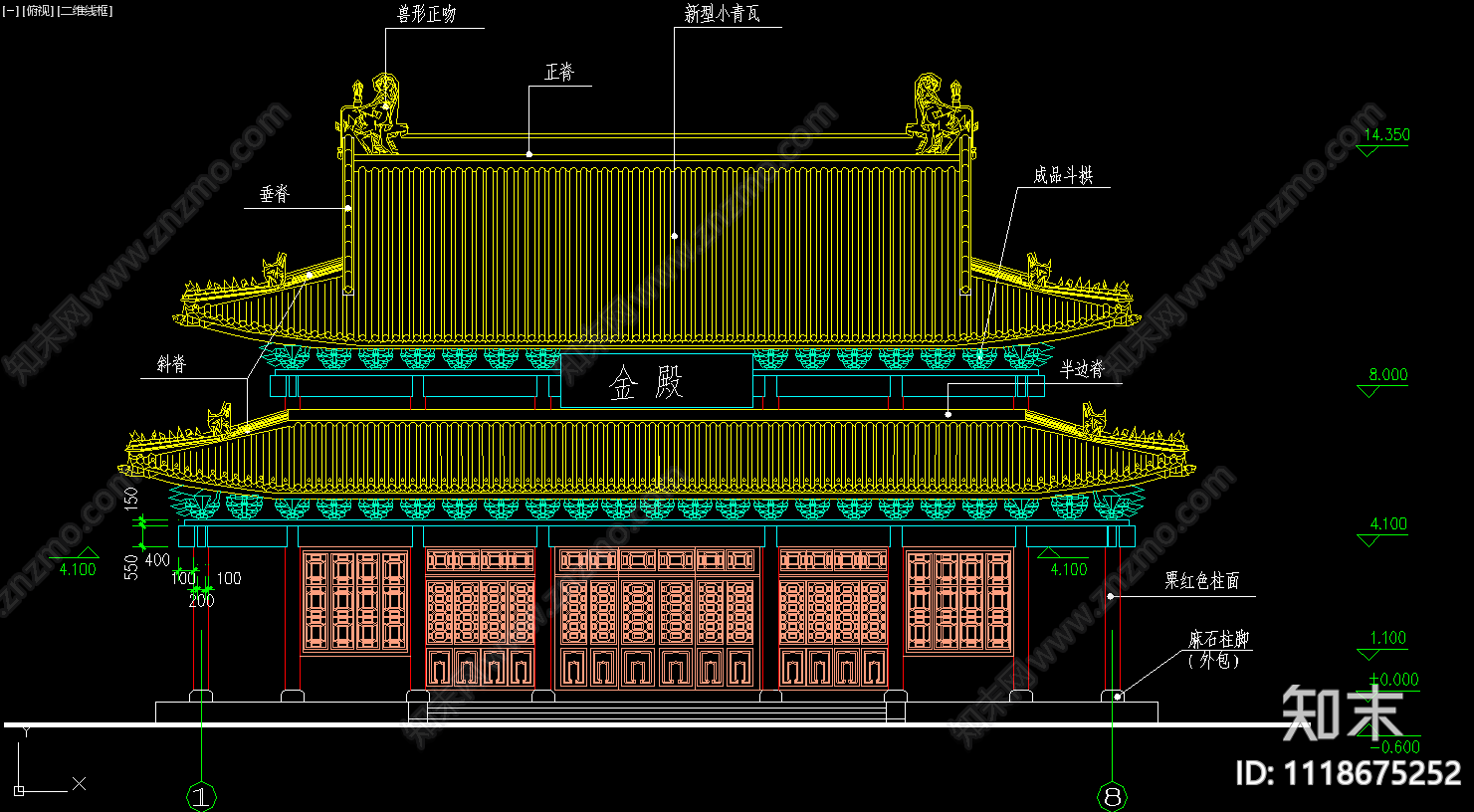 古寺庙建筑CAD400套施工图施工图下载【ID:1118675252】