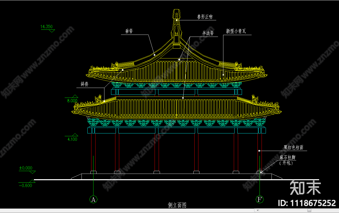 古寺庙建筑CAD400套施工图施工图下载【ID:1118675252】