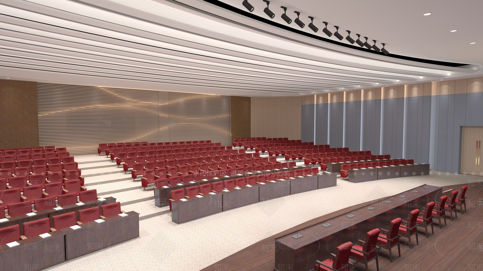现代报告厅3D模型下载【ID:1118676651】