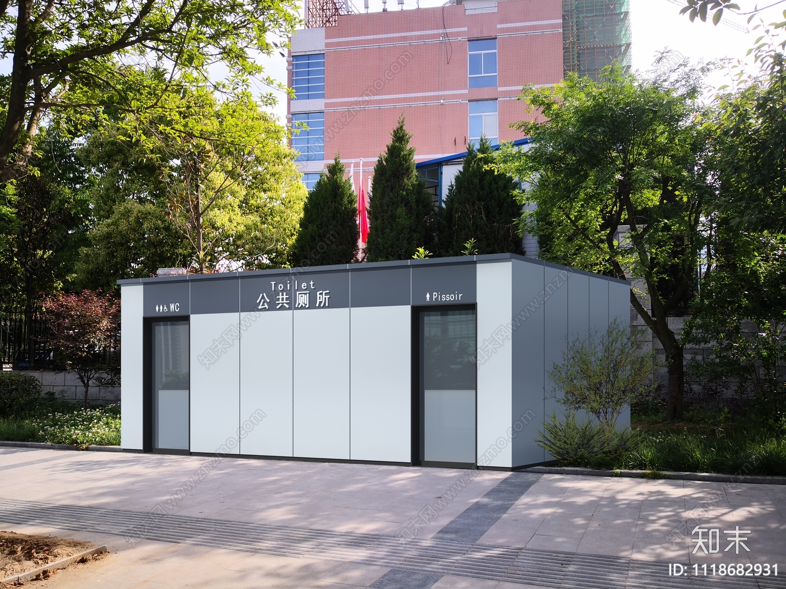 公共卫生间室内外施工图效果图施工图下载【ID:1118682931】