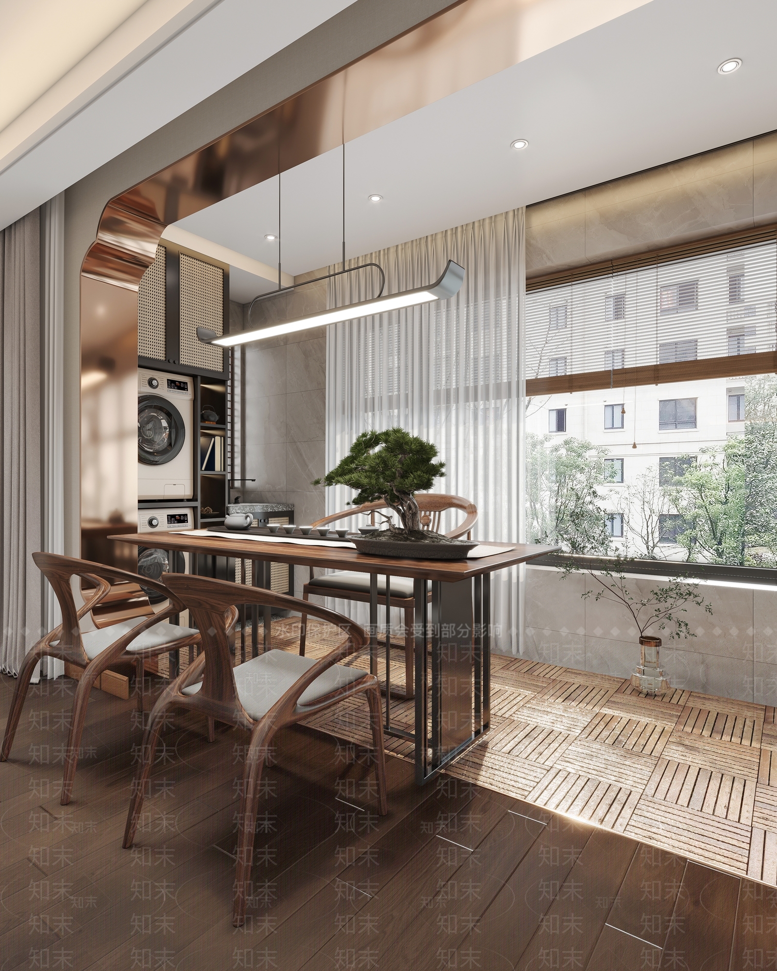 现代阳台3D模型下载【ID:1118683849】