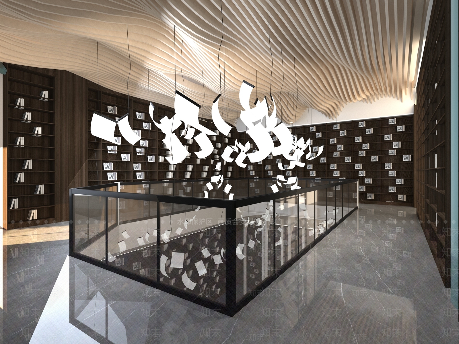 现代书店3D模型下载【ID:1118685733】
