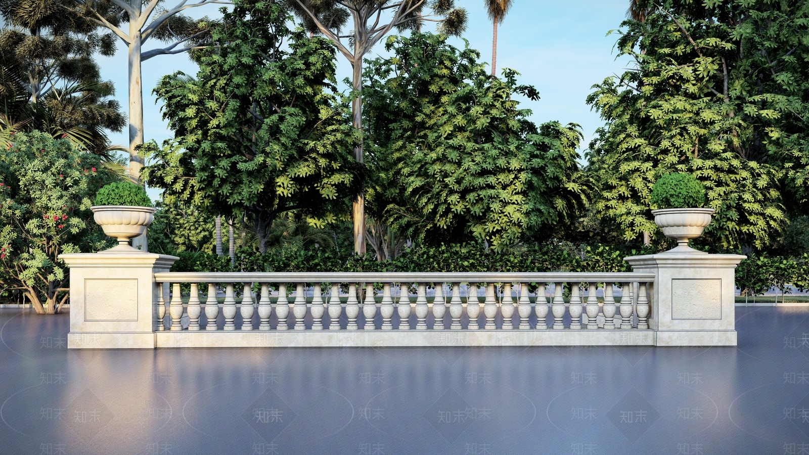 欧式围栏SU模型下载【ID:1118690843】