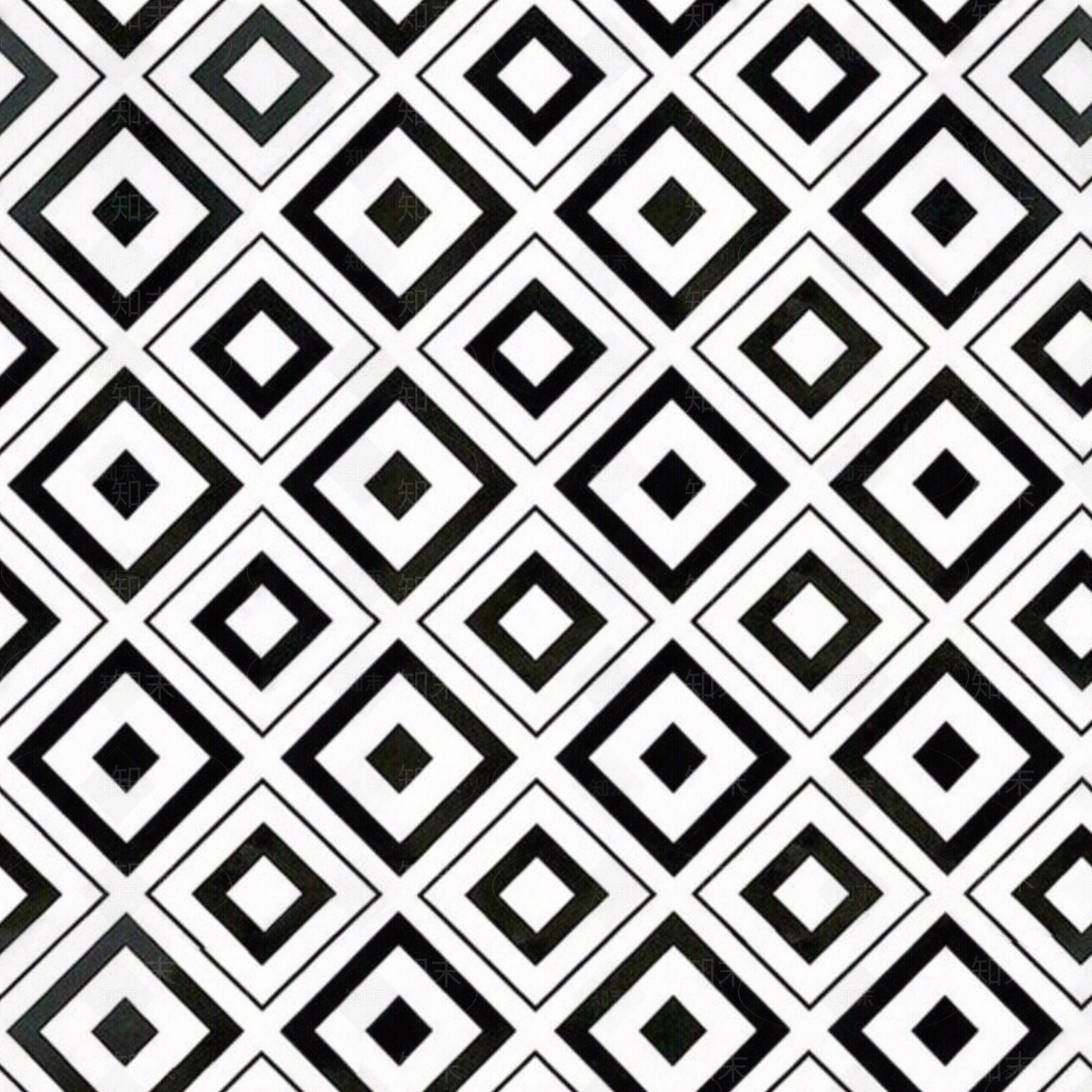 黑白棱形几何花砖贴图下载【ID:1118707466】
