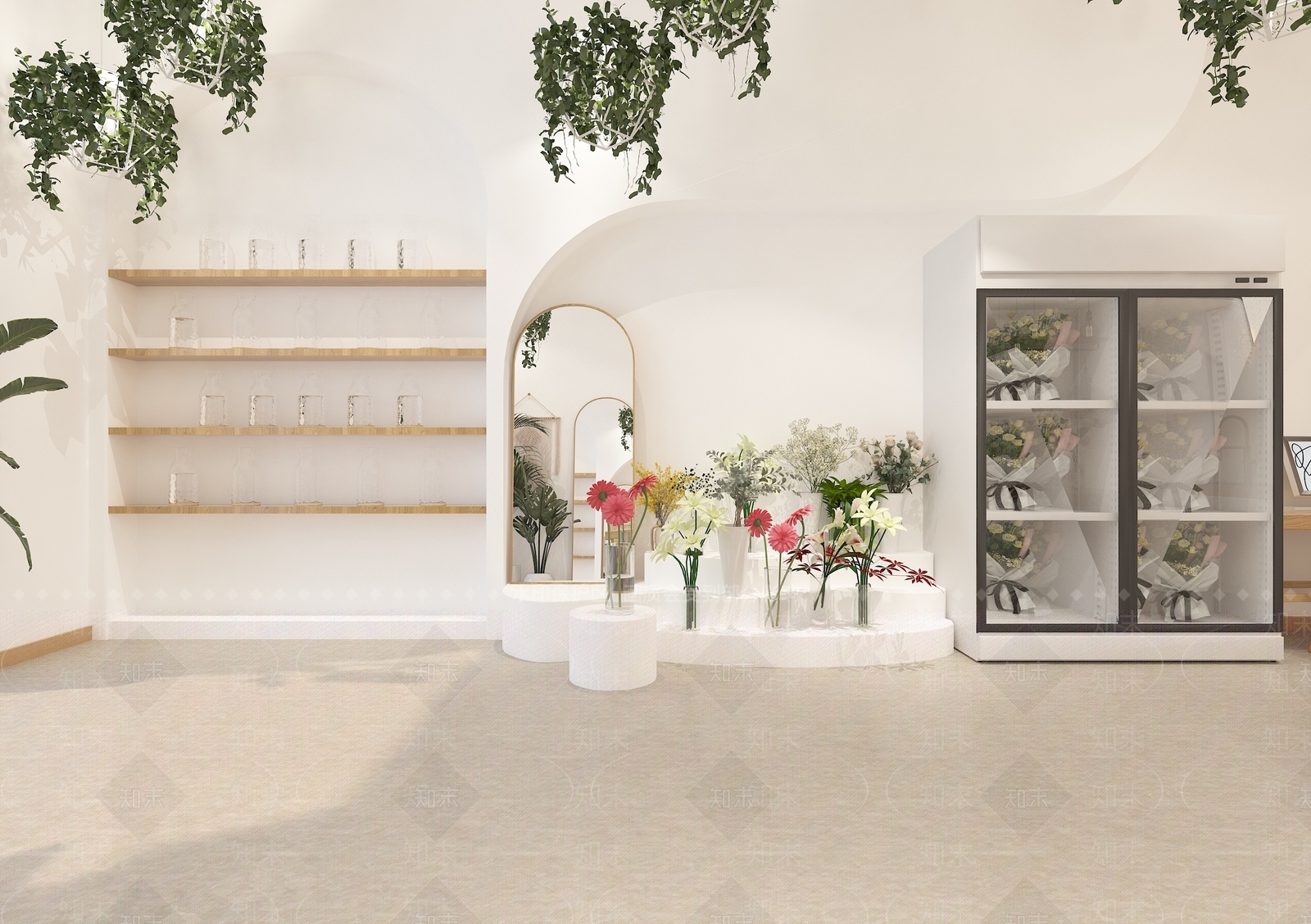 现代花店3D模型下载【ID:1118713943】