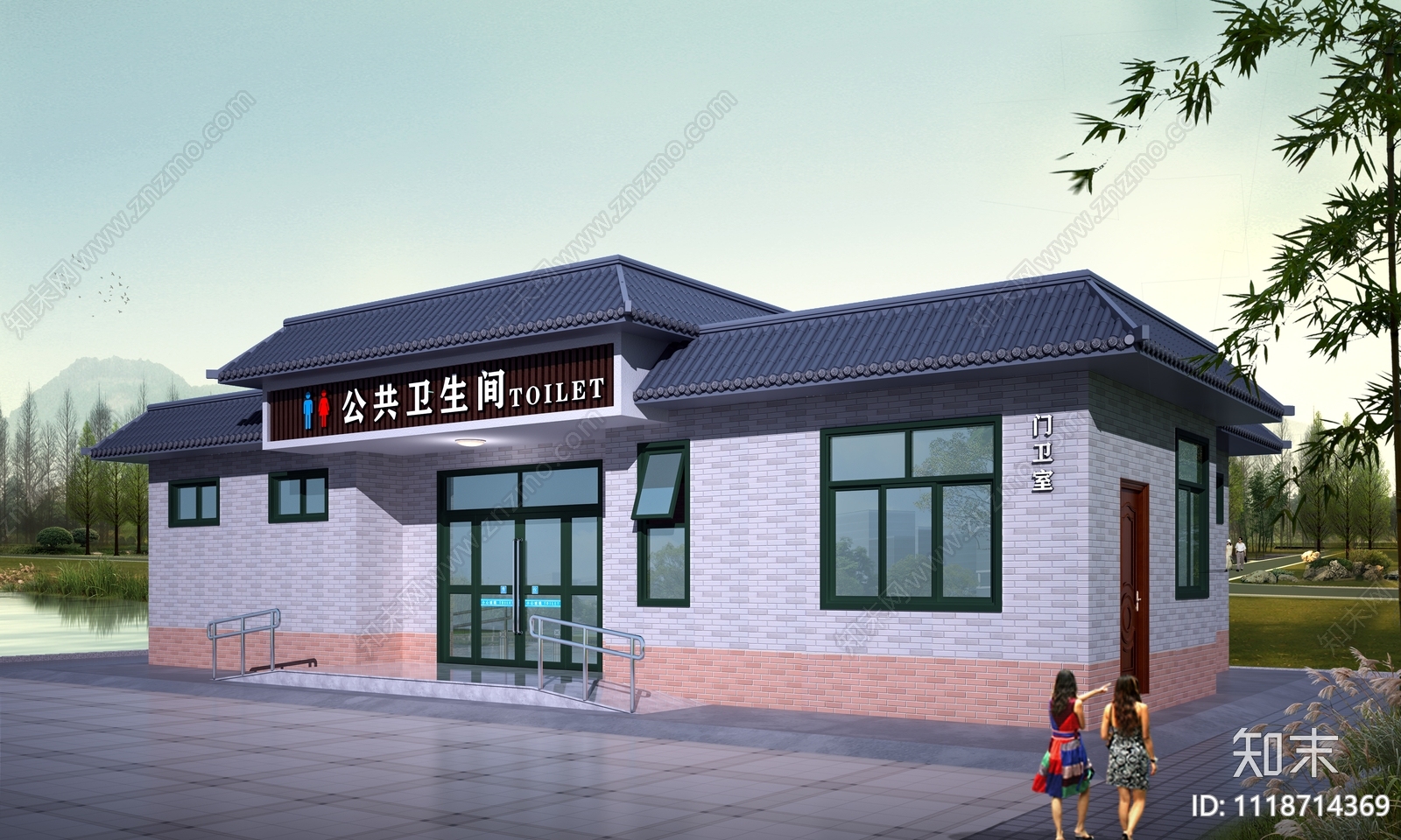 公共卫生间73m²平面图施工图施工图下载【ID:1118714369】