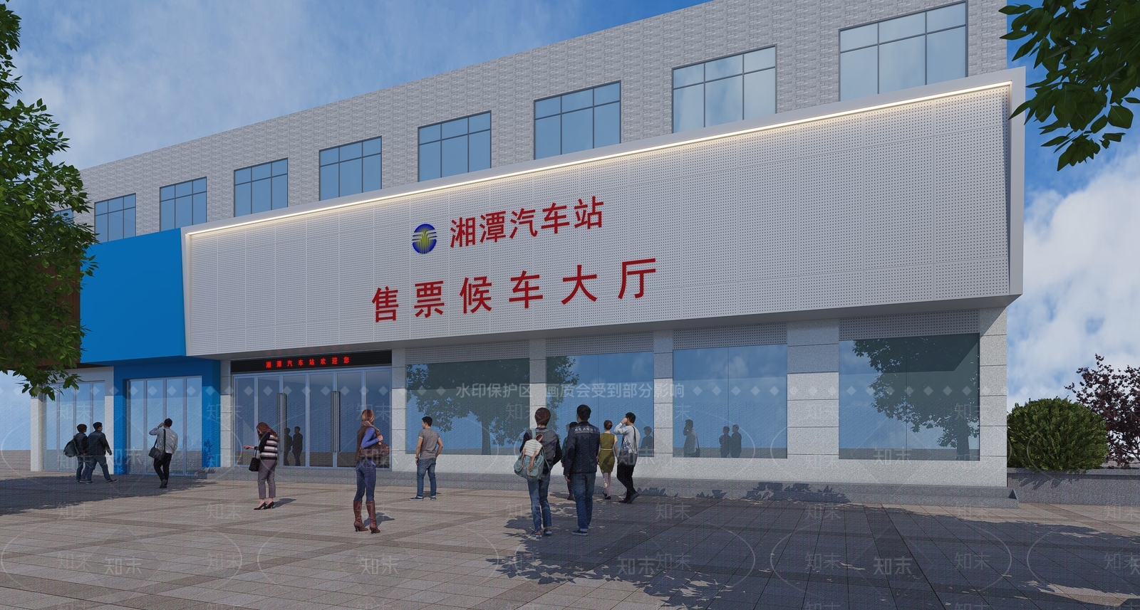 现代汽车站3D模型下载【ID:1118723955】