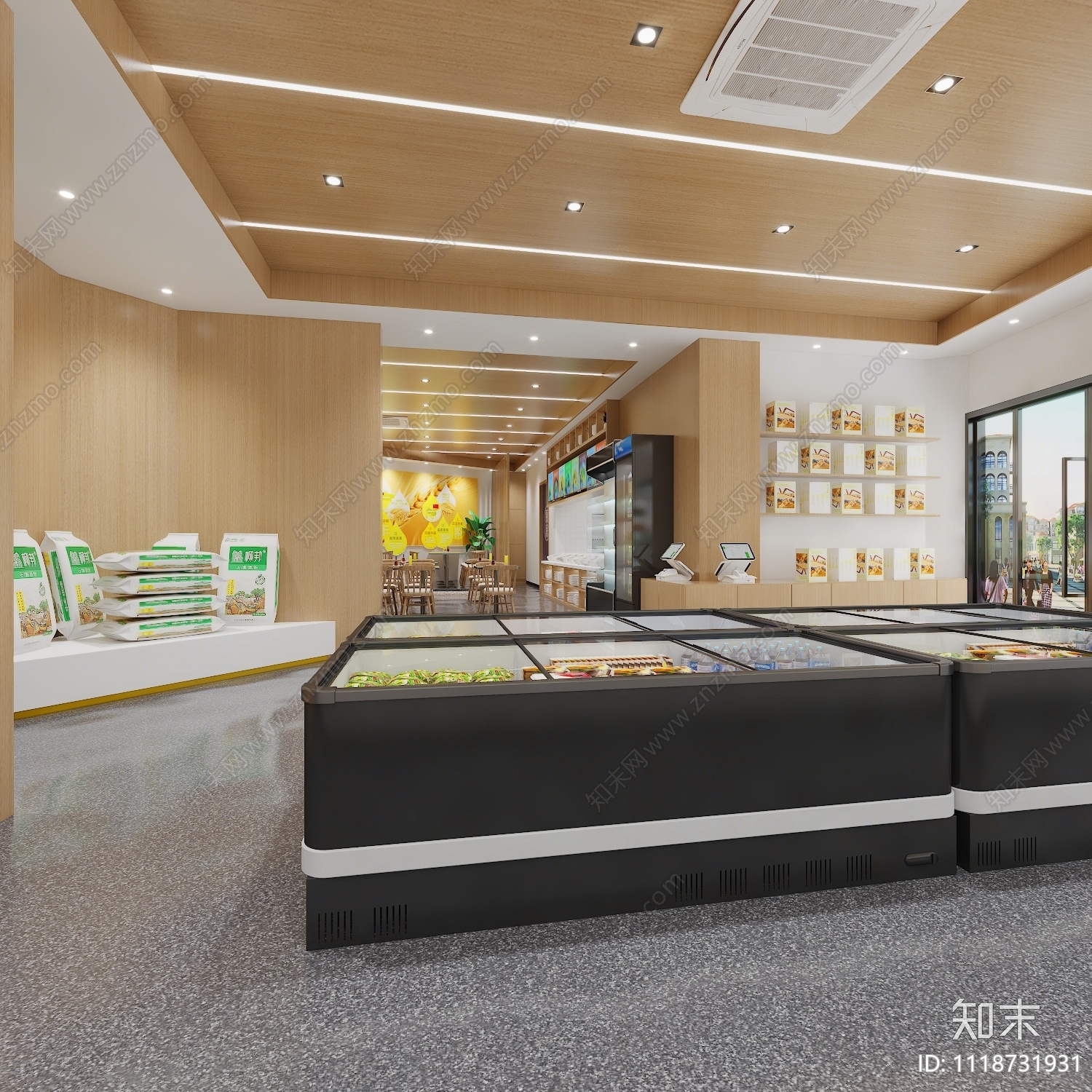 现代快餐店3D模型下载【ID:1118731931】