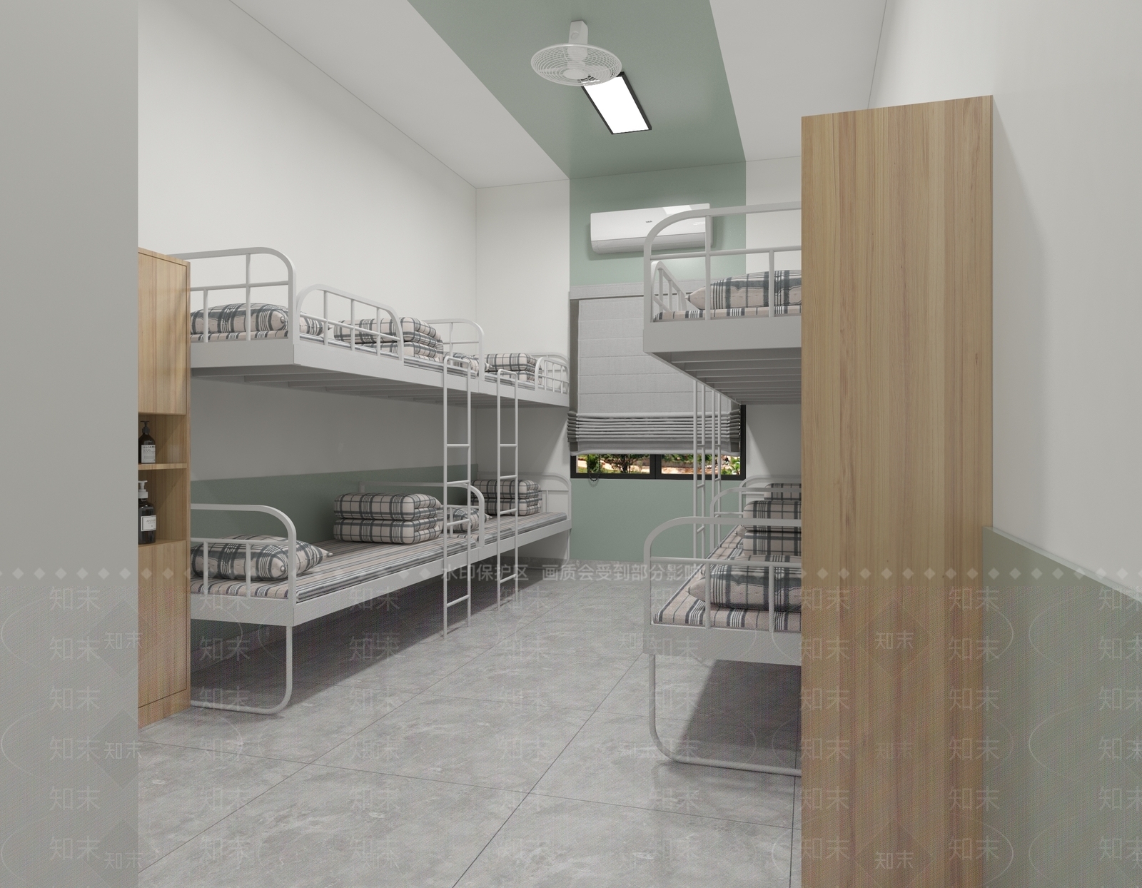 现代学校宿舍SU模型下载【ID:1118734186】
