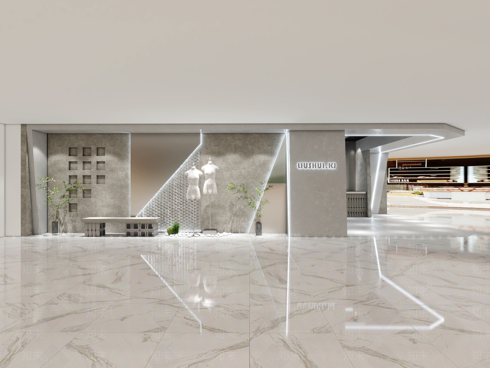 现代商场女装店3D模型下载【ID:1118735365】