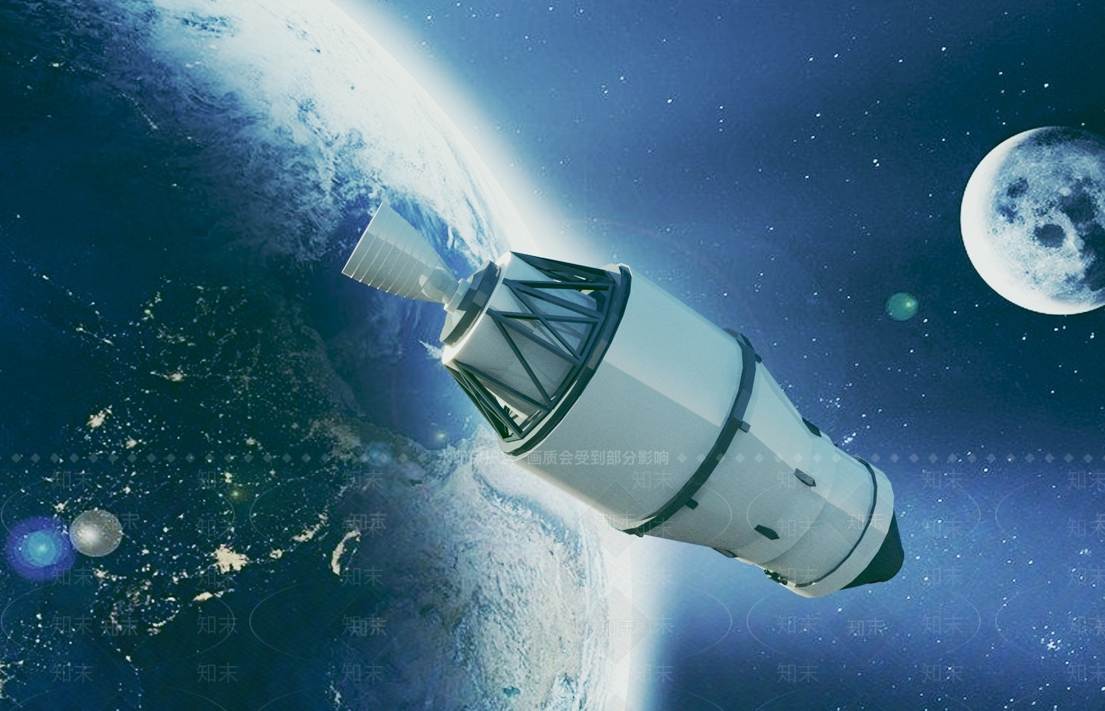 现代宇宙飞船3D模型下载【ID:1118744765】