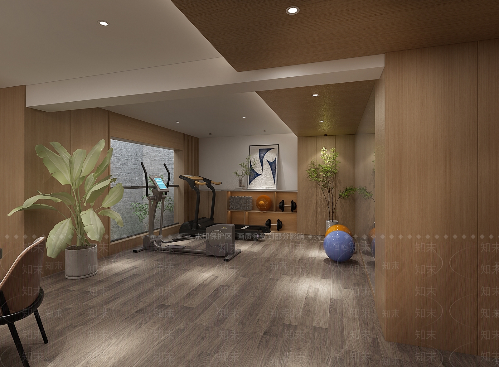 现代健身房3D模型下载【ID:1118761128】